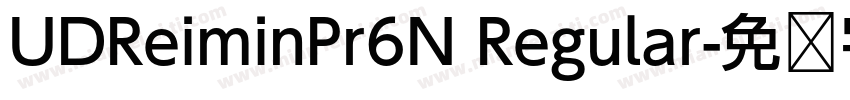 UDReiminPr6N Regular字体转换